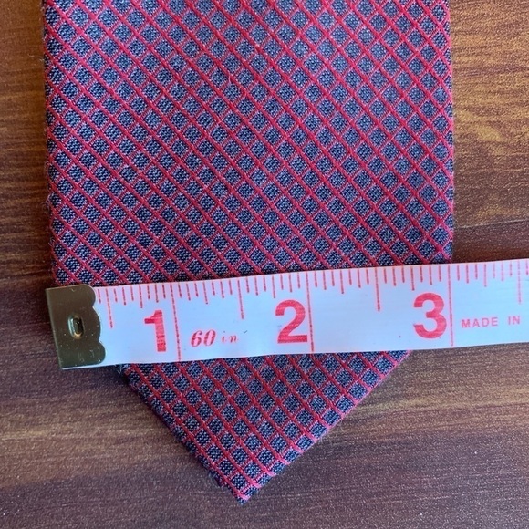 🍁SALE🍁CALVIN KLEIN Burgundy Silk Blend Necktie - Picture 7 of 8